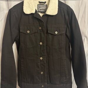 Brooklyn Cloth Dark Brown Sherpa-Lined Jacket